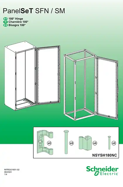 schneider施耐德PanelSeT SFN_SM - 180° Hinge - 说明页
